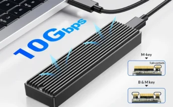 ORICO SSD 케이스 NVMe USB C타입 2 세대, 10Gbps PCIe SSD 케이스, M2 SATA NGFF 5Gbps, M.2 NVME 인클로저 디스크 박스 M.2 SSD 케이스