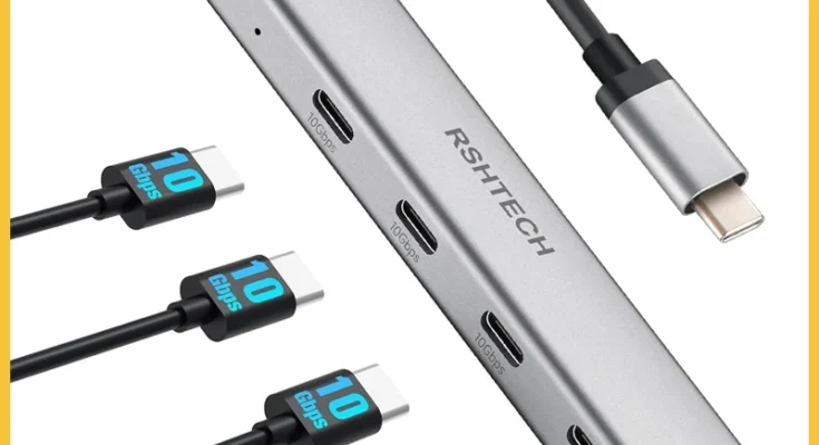 RSHTECH 맥북 노트북용 USB C 허브 인기 제품 추천 베스트 10위