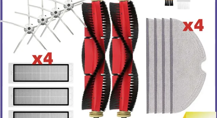 샤오미 로봇 진공 청소기 부품 메인 사이드 브러시 Hepa 필터 걸레 부품 액세서리 Roborock S5 Max S50 S55 S5 S6 S6 MaxV S6 Pure E4 E5 2024년 BEST 추천 상품 가격 비교